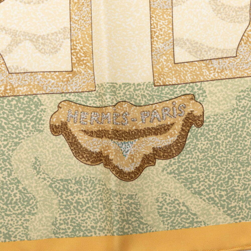 HERMES Black Silk Scarf - Picture 6 of 8